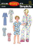 Simplicity 2046 Pattern ( Size 3-4-5-6-7-8-10-12 )