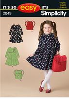 Simplicity 2049 Pattern ( Size 3-4-5-6-7-8 )