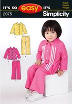 Simplicity 2075 Pattern ( Size 1/2-1-2-3-4 )