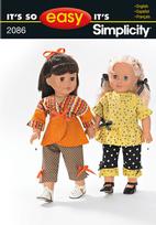 Simplicity 2086 Pattern ( Size ONE )