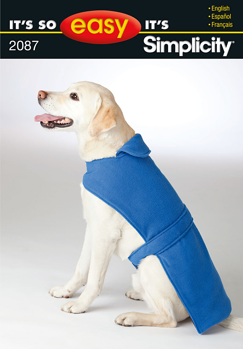 Simplicity 2087 Extra Large Dog Coat Sewing Pattern