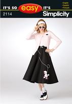 Simplicity 2114 Pattern ( Size 6-8-10-12-14-16-18-20-22 )