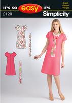 Simplicity 2120 Pattern ( Size 10-12-14-16-18 )