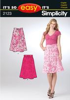 Simplicity 2123 Pattern ( Size 10-12-14-16-18-20-22 )