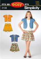 Simplicity 2138 Pattern ( Size 8-10-12-14-16 )