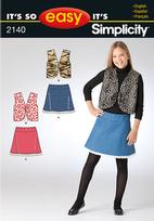 Simplicity 2140 Pattern ( Size 8-10-12-14-16 )