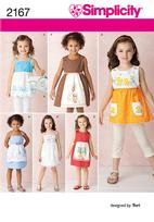 Simplicity 2167 Pattern( Size 3-4-5-6-7-8 )