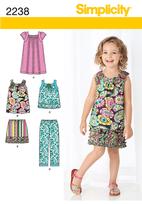 Simplicity 2238 Pattern( Size 3-4-5-6-7-8 )