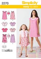 Simplicity 2270 Pattern ( Size 3-4-5-6 )