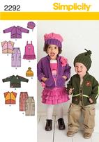Simplicity 2292 Pattern( Size 1/2-1-2-3-4 )