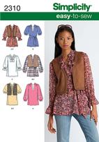 Simplicity 2310 Pattern( Size 6-8-10-12-14-16-18 )