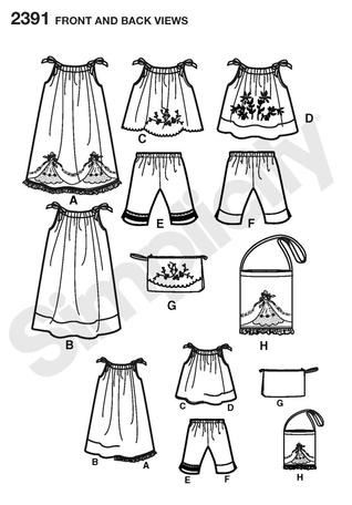 Free Dress Sewing Patterns on Simplicity 2391   Child S Vintage Pillow Case Fashion