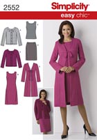 Simplicity 2552 Pattern ( Size 4-6-8-10-12 )