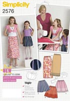 Simplicity 2576 Pattern ( Size 3-4-5-6 )