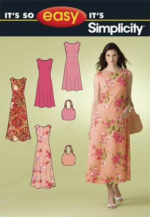  Simplicity 2952 from Simplicity patterns is a Misses Dress and Bag sewing 