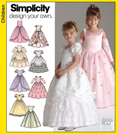 Prom Dress Patterns on Girls Formal Party Bridesmaid Dress Sewing Pattern 3 14   Ebay