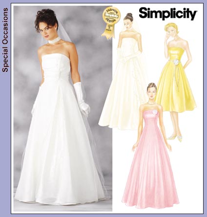 Evening Dress Sale on Simplicity 7068   Formal Gown