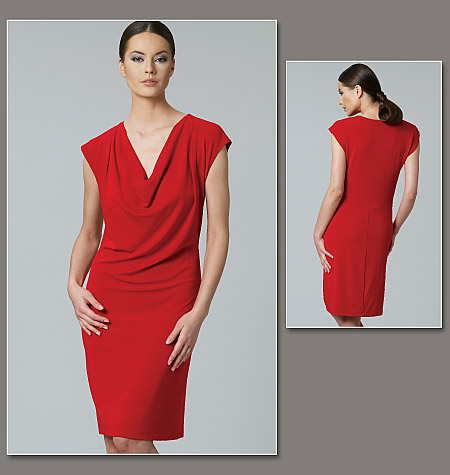 Vogue Patterns 1280 Misses Dress-Donna Karan