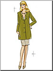 Vogue 8464 Pattern ( Size 8-10-12-14-16 )