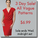 $6.99 Vogue Pattern Sale on PatternReview