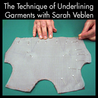 The Technique of Underlining Garments