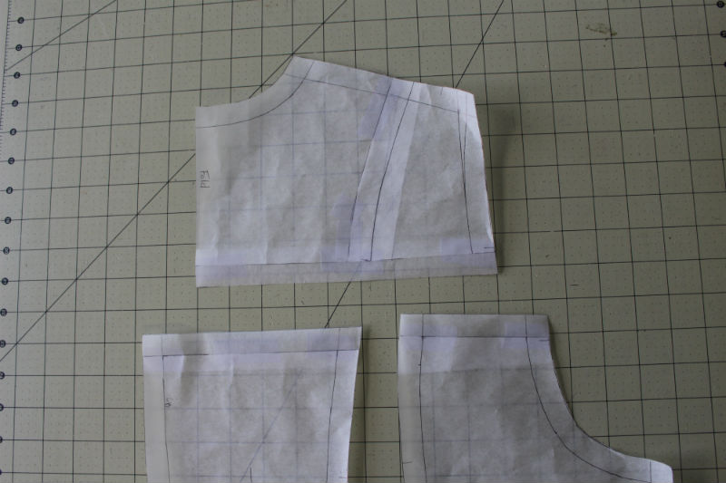 Pattern Hack - Butterick 6169 collar, yoke and zippered pocket 1/22/16 ...