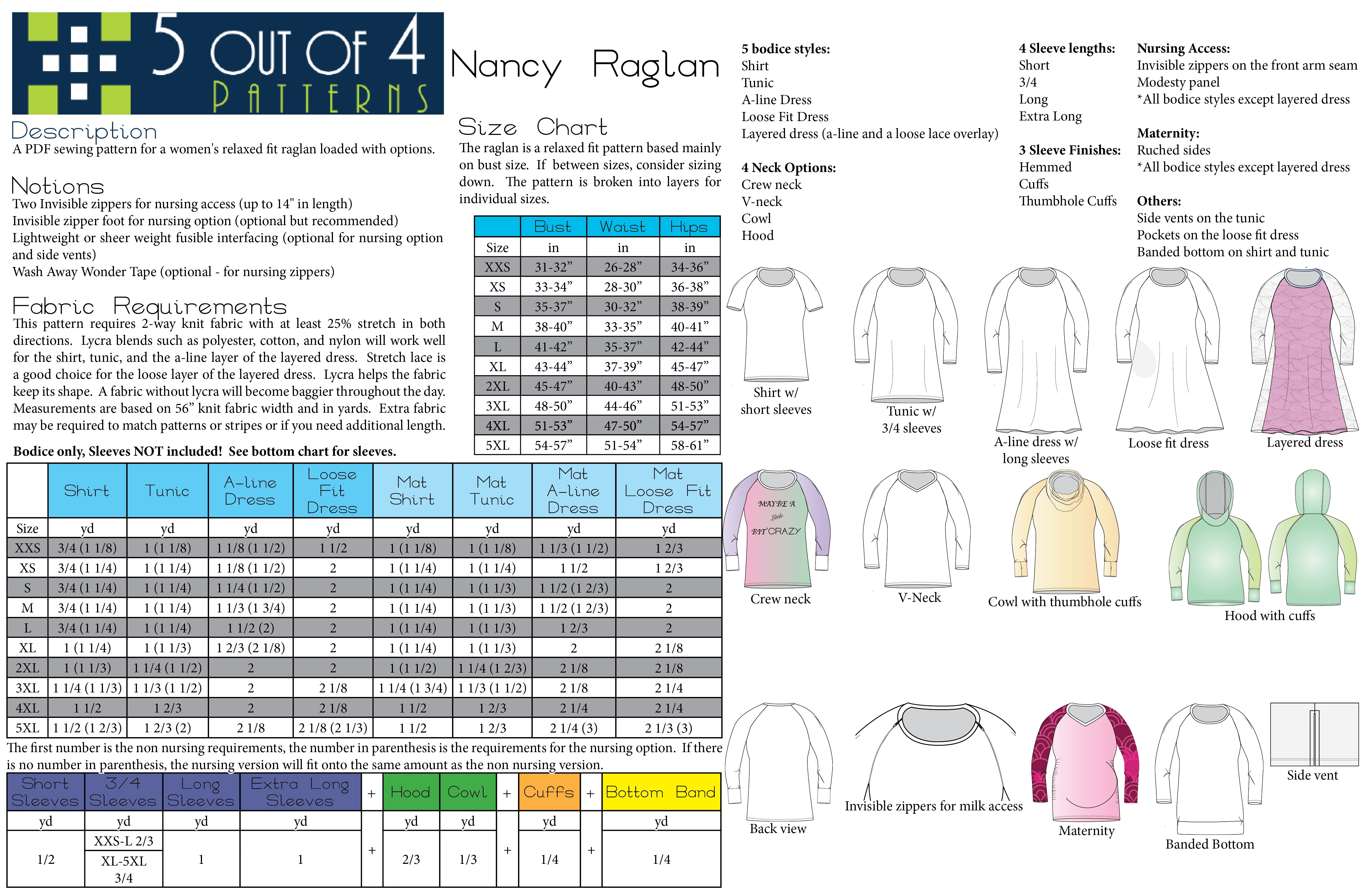 Ryan Raglan - 5 out of 4 Patterns