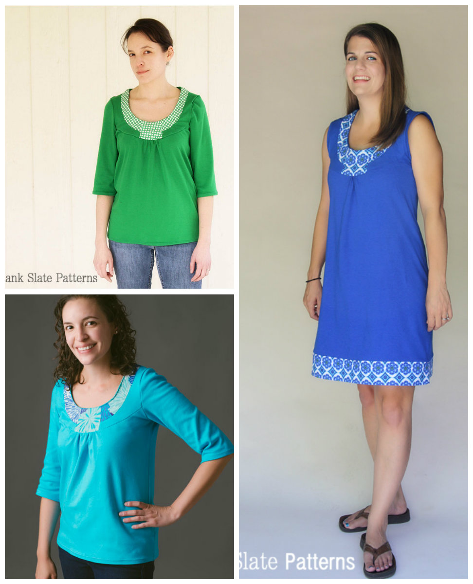 Blank Slate Rose T-Shirt & Dress Downloadable Pattern