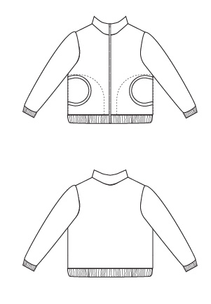 Blank Slate Zippy Jacket Downloadable Pattern sewing pattern