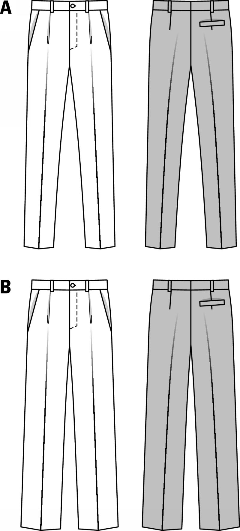 Burda 7022 Men’s Pants sewing pattern