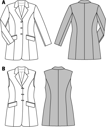 Burda 6783 Burda Style Jackets, Coats, Vests