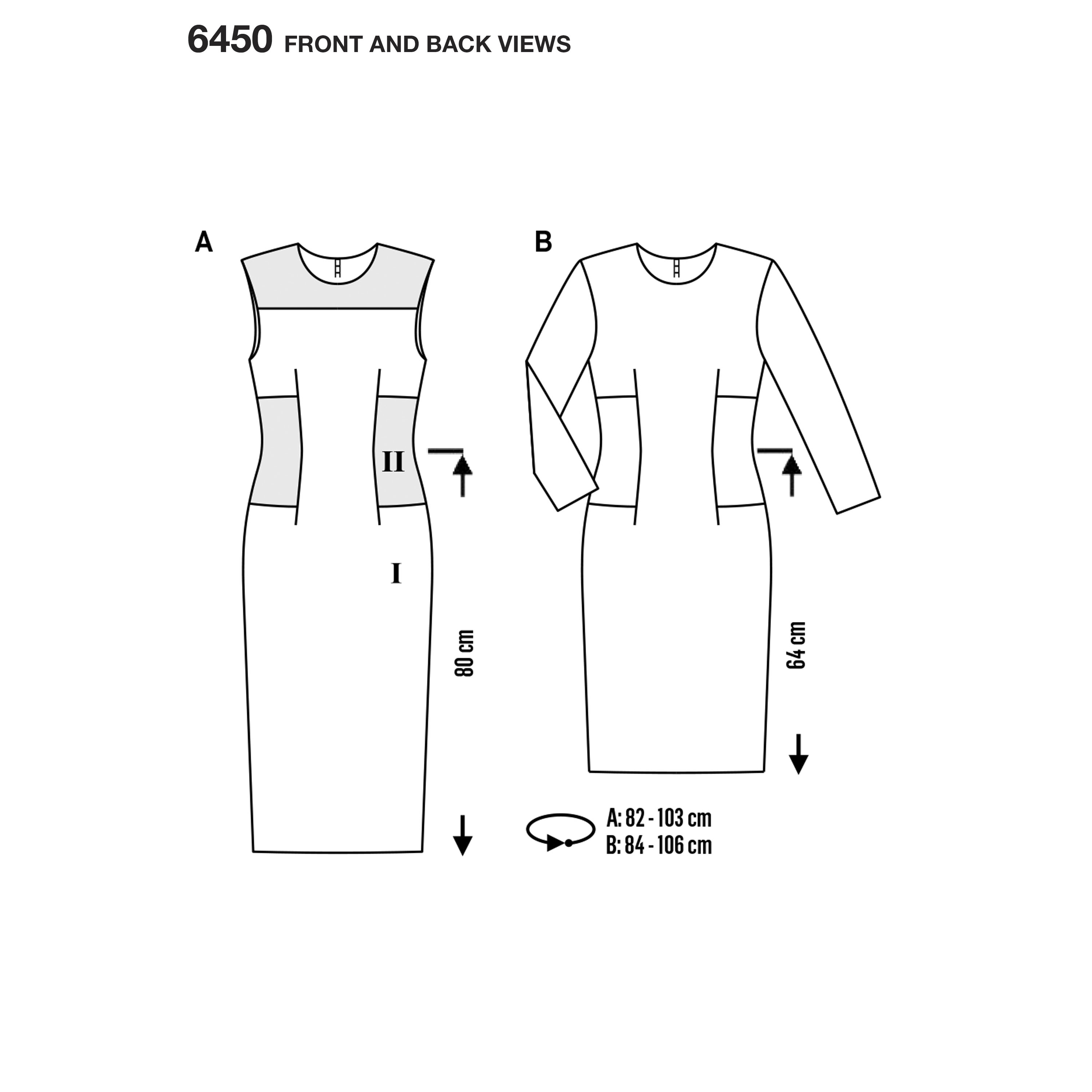 Burda Burda Style Pattern B6450 Misses' Sheath Dress
