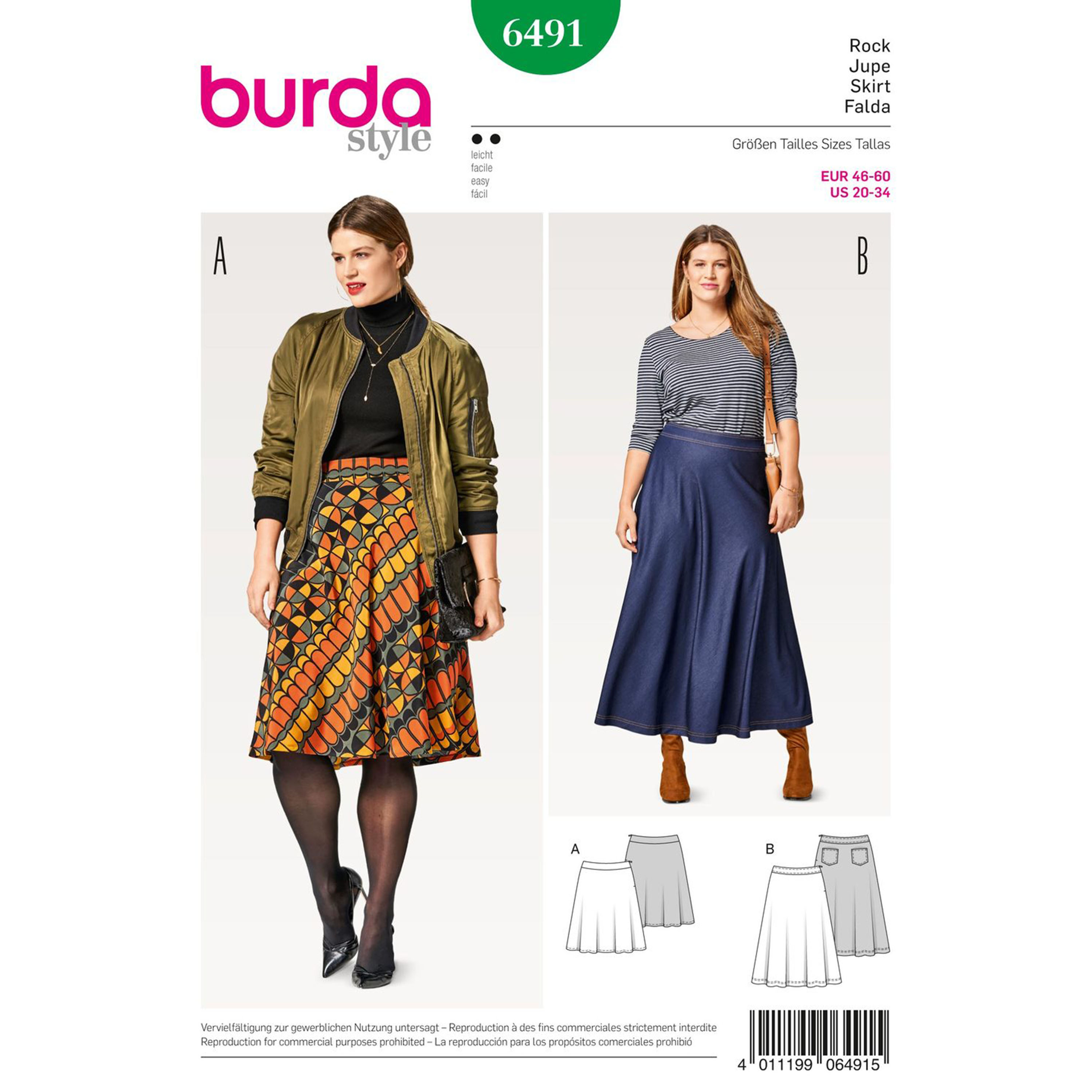 Skirt BurdaStyle Sewing Pattern