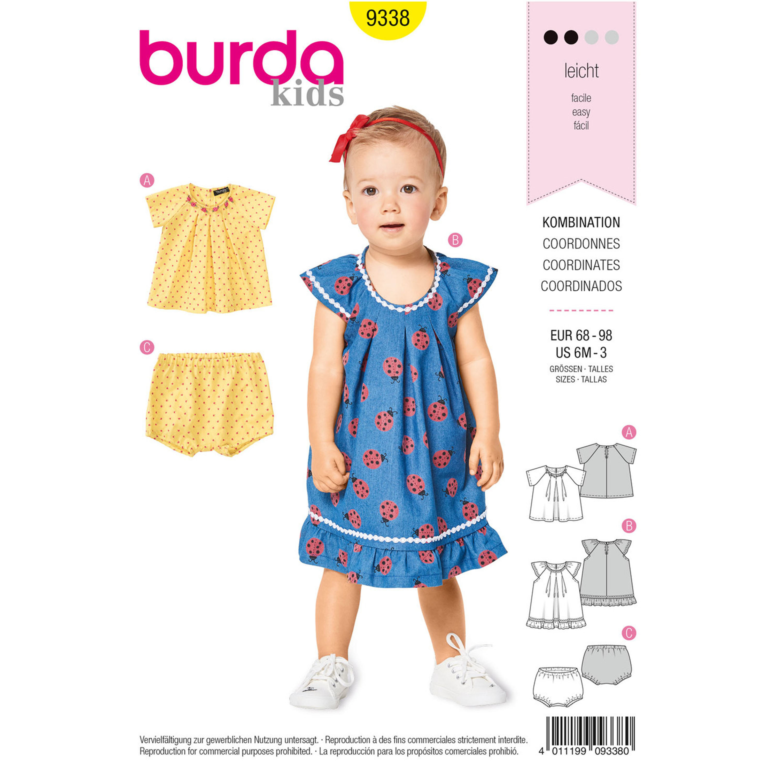 Burda Pattern 9416 Child School Girl Dress