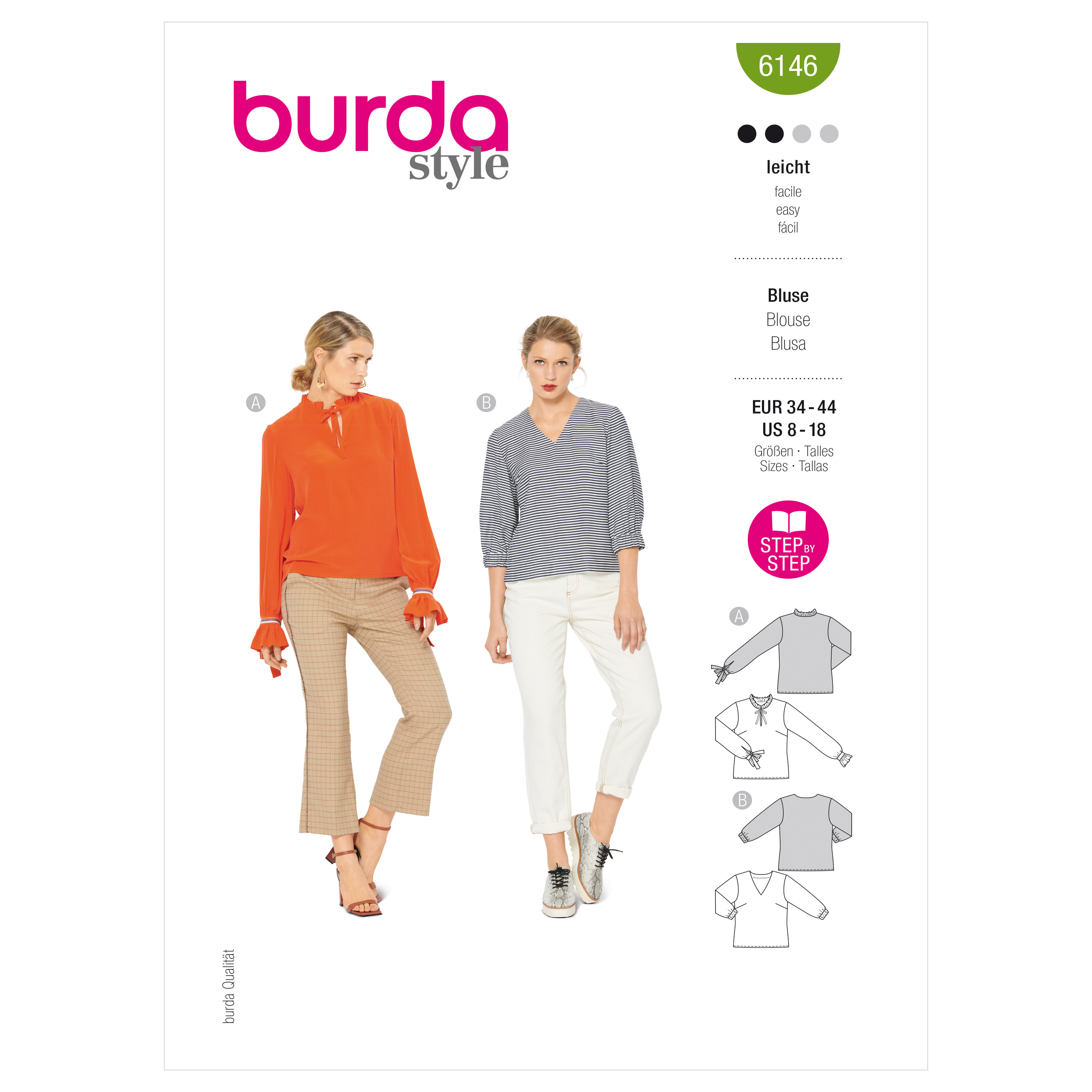 Burda 6146 Misses' Blouse