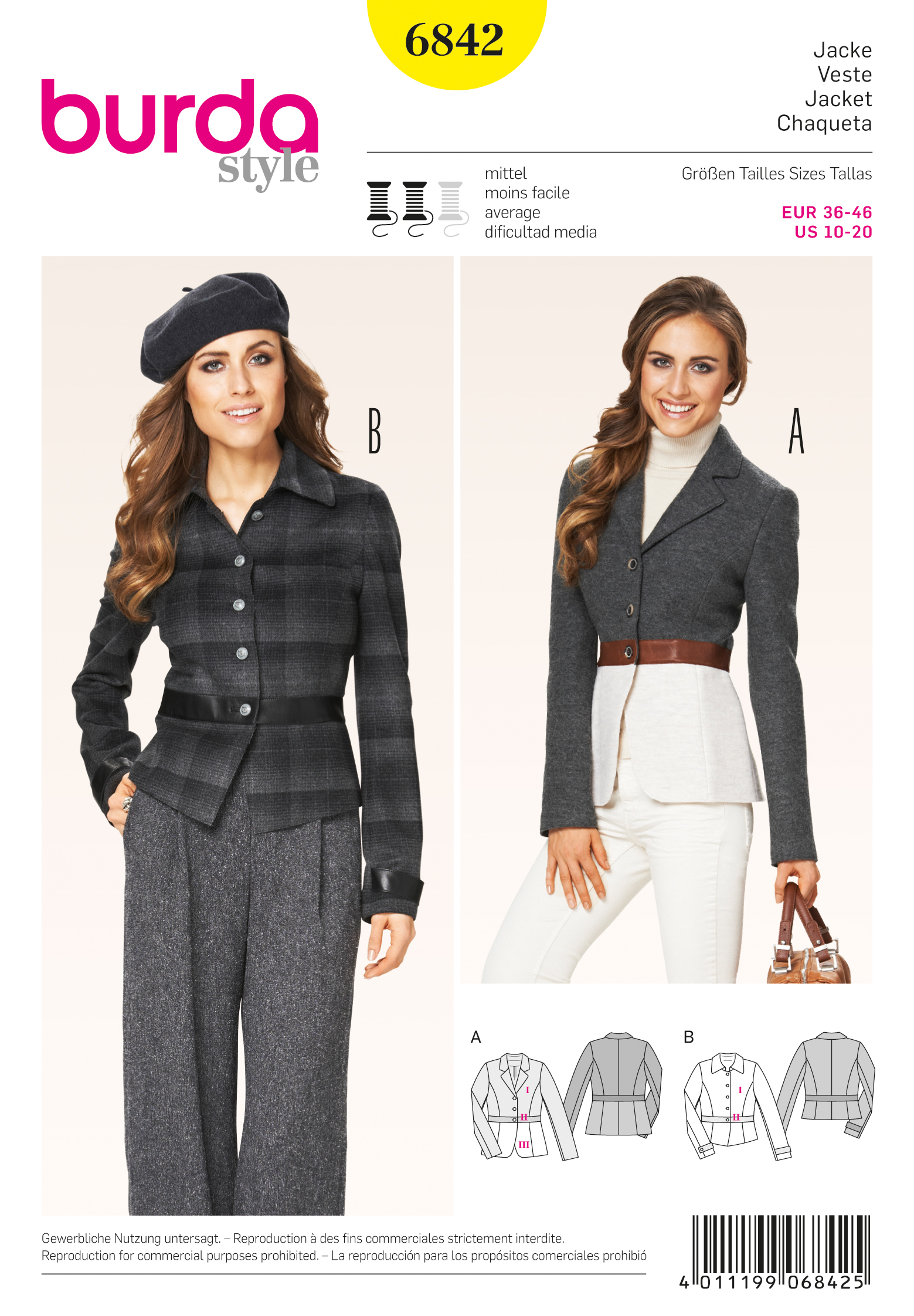 Burda 6842 Jackets