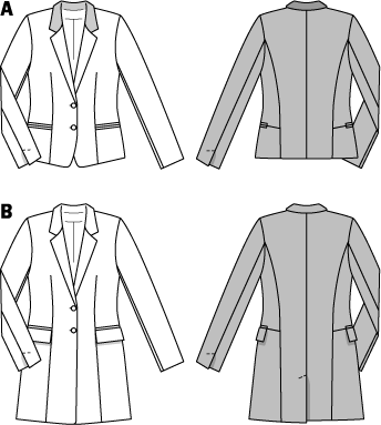 Burda 6875 Jackets sewing pattern