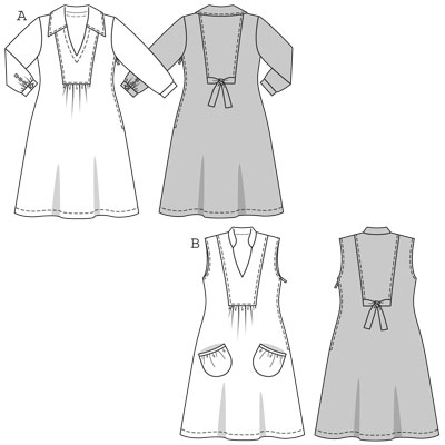 Burda 7808 Dress sewing pattern