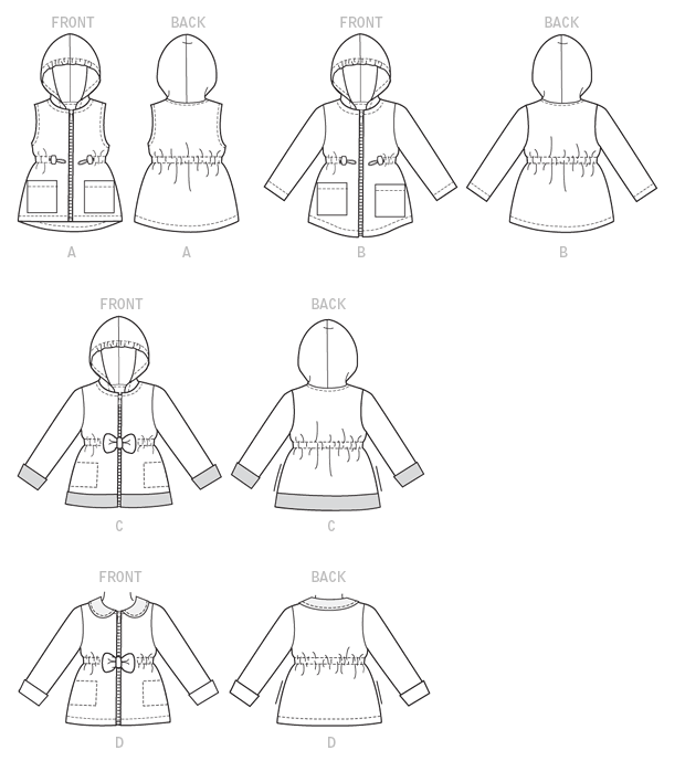 Butterick 6279 Children's/Girls' Vest and Jacket