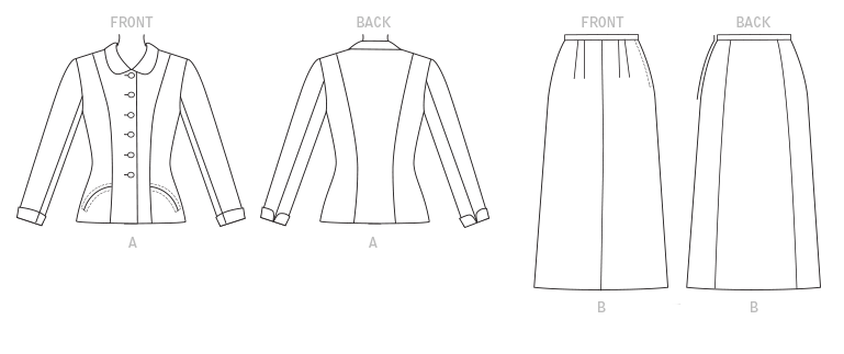 Butterick 6379 Misses'/Misses' Petite Jacket with Shaped Pockets and ...