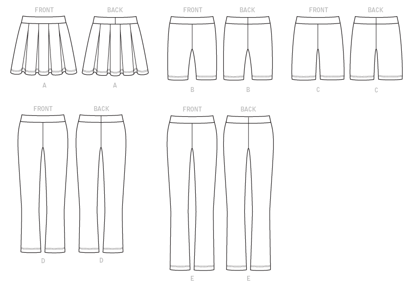 ... Butterick Ladies Easy Sewing Pattern 6460 Pleated Skort Shorts & Pants 
