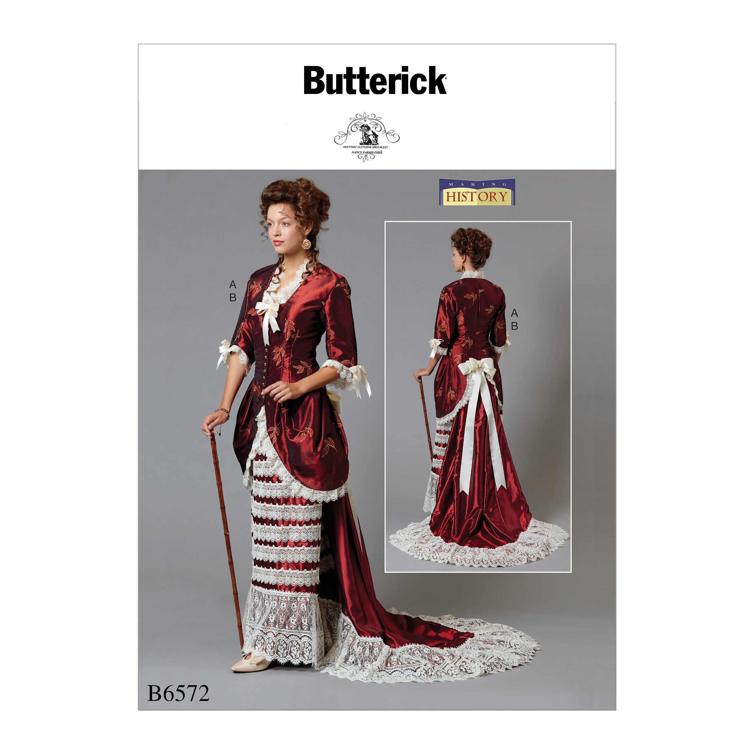 Butterick 6572 Misses' Jacket and Skirt with Train