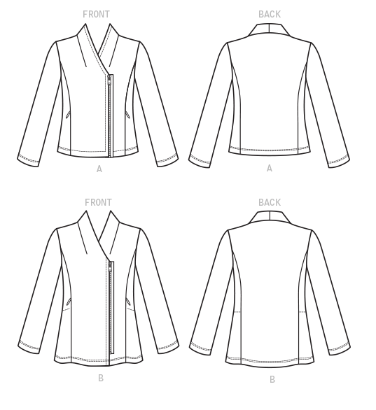 Butterick 6596 Misses' Jacket