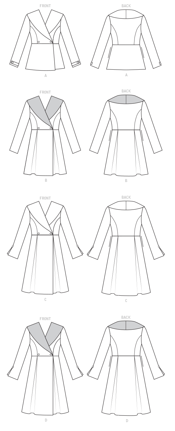 Butterick 6604 Misses' Jacket and Coat