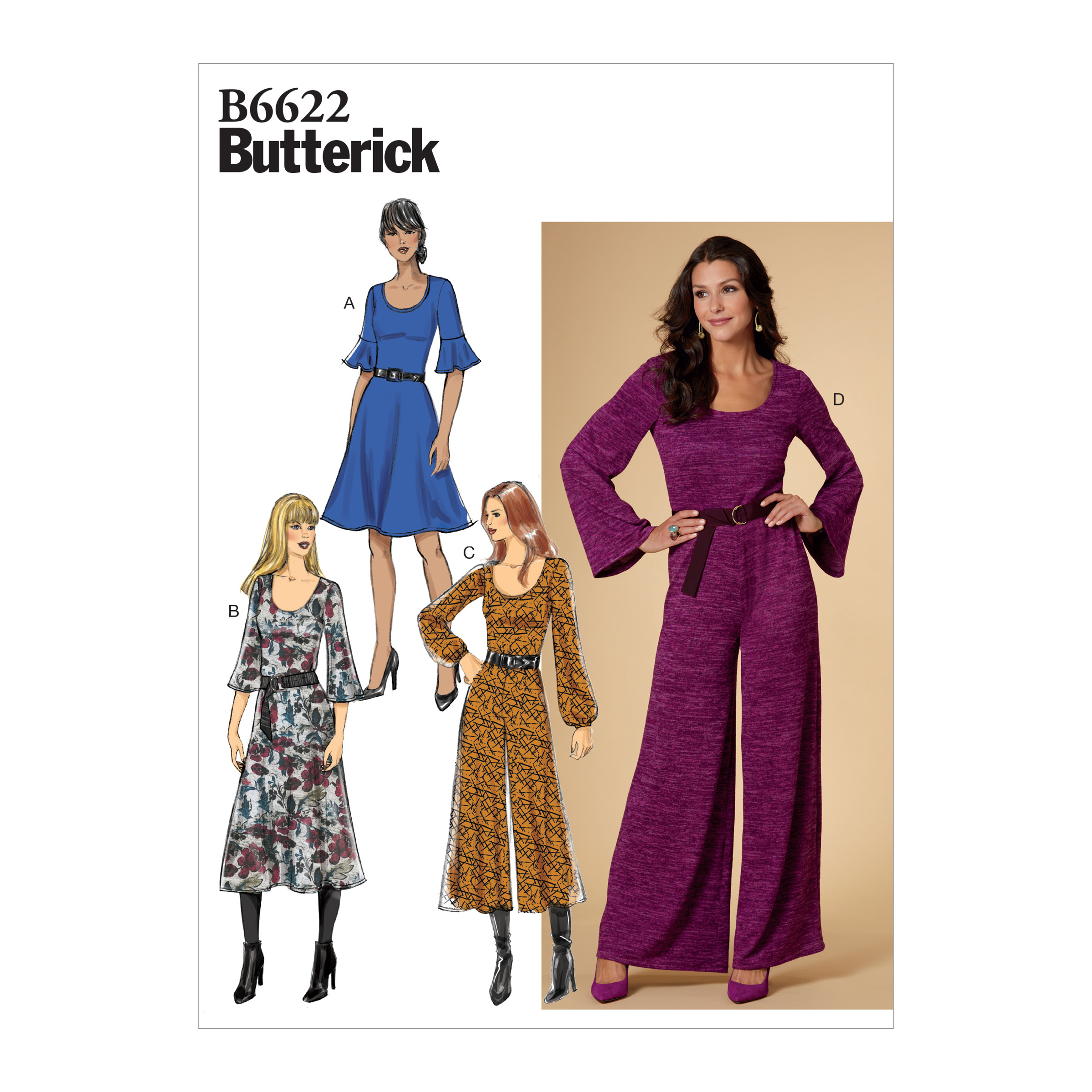 Butterick 6657, JH Collectibles, Women Sewing Pattern, Pant Suit