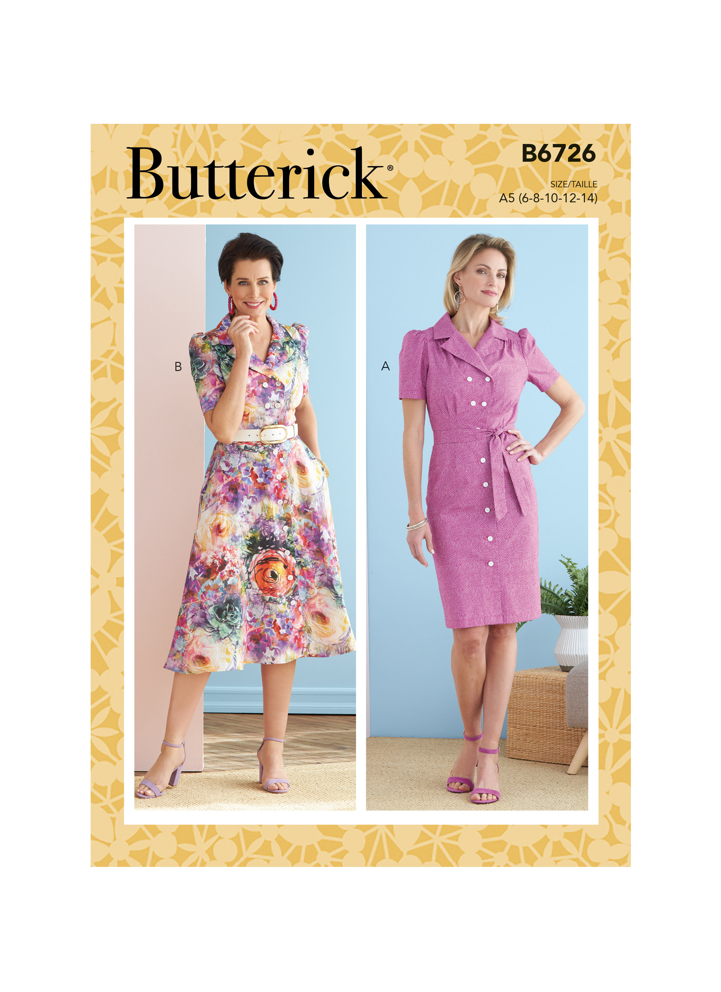 Butterick 6726 Misses Dresses