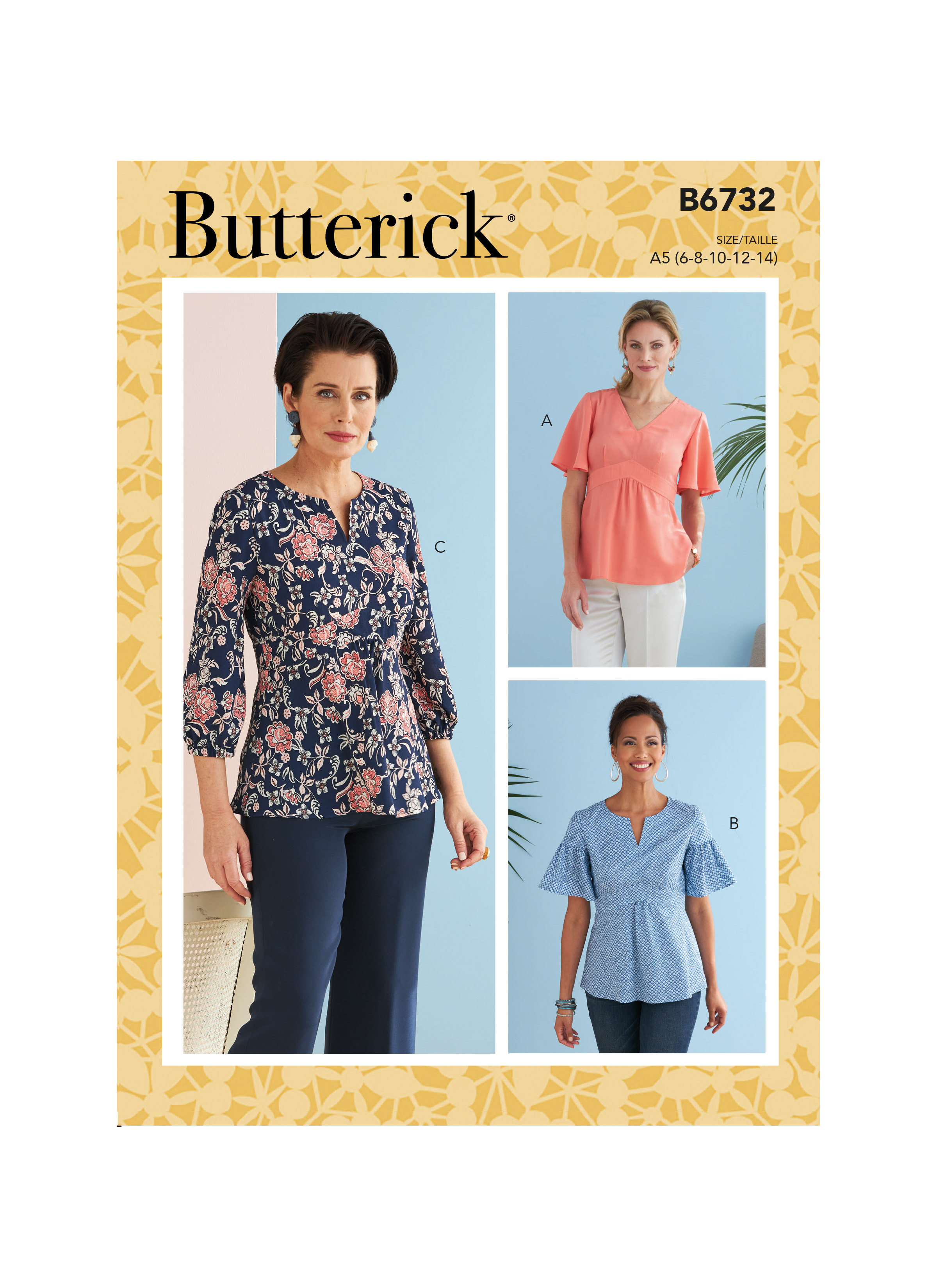 Butterick 6732 Misses' Top