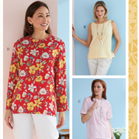 Butterick Patterns Tops Sewing Patterns at the PatternReview.com online ...