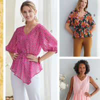 Butterick Patterns Tops Sewing Patterns at the PatternReview.com online ...