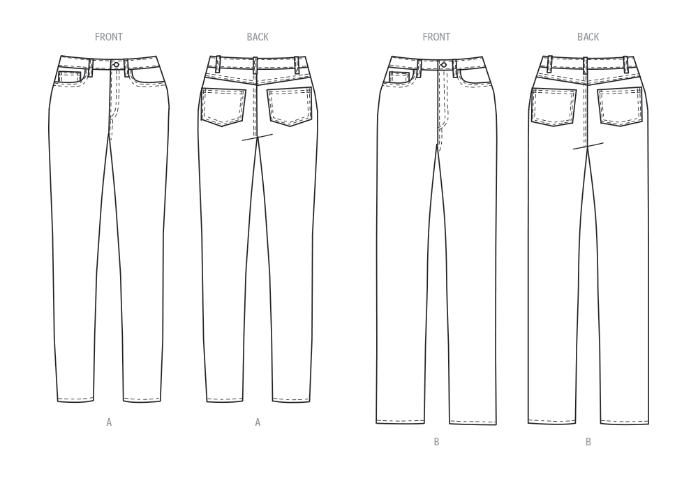 Butterick 6912 Women's Jeans by Palmer/Pletsch